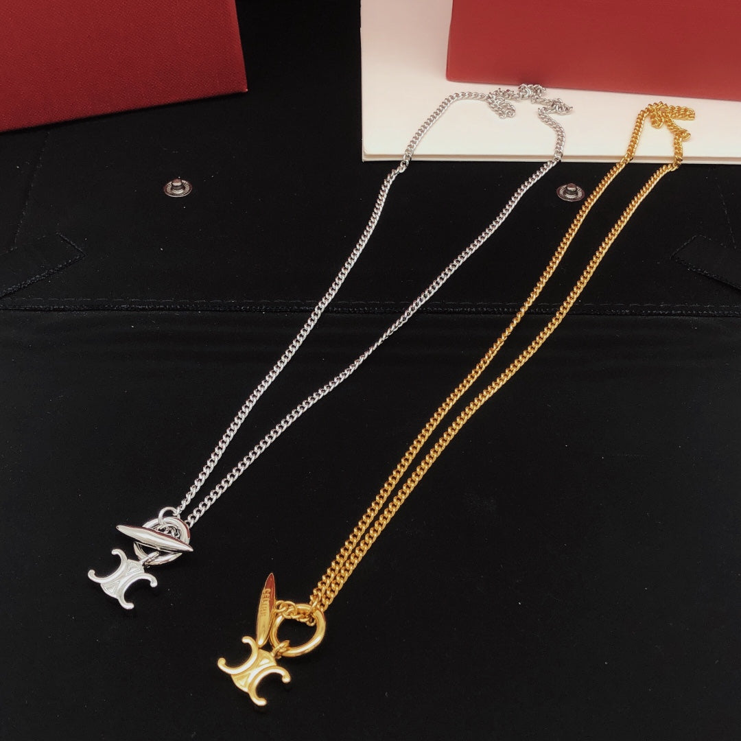 Celine Triomphe Celine Necklace